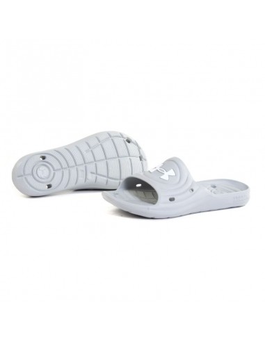 Under Armour Locker IV Slides ÏƒÎµ Î“ÎºÏÎ¹ Î§ÏÏŽÎ¼Î± 3023758-100